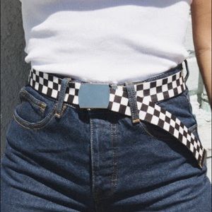Checkered Brandy Melville Belt